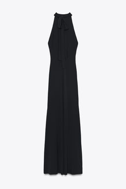 HALTER OPEN BACK MAXI DRESS - Zara фото 7