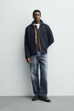TEXTURED CARDIGAN WITH POCKETS
