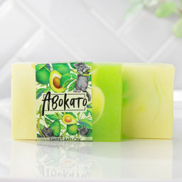 Мыло АвокаТо 100 г, аромат дыни, BEAUTY FOX
