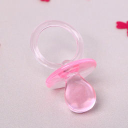 Цена за 2 шт. Топпер для торта «Пустышка», 6 см, набор 3 шт., розовый