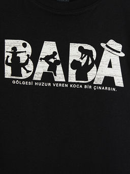 Bisiklet Yaka Bask?l? Erkek ?ocuk Ti??rt
