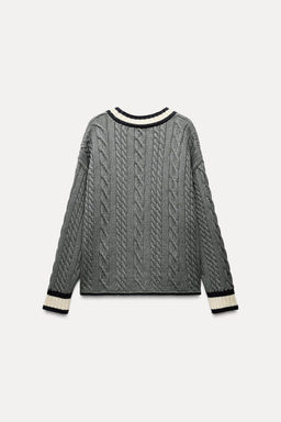 KNIT JACKET WITH PIPED SEAMS - Zara фото 7