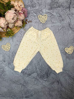 (Уп. 10 шт) Штаны велюровые молочного цвета, арт.A-ST910-VL, раз.68и80 - Мамин малыш фото 3