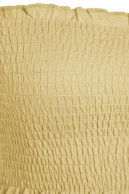 Ac?k Sar? Straplez Gipeli Fitted Esnek Orme Bluz TWOSS23BZ01011 - Trendyolmilla фото 5