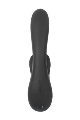 Вибромассажер Satisfyer Double Flex Connect App, черный, силикон  фото 3
