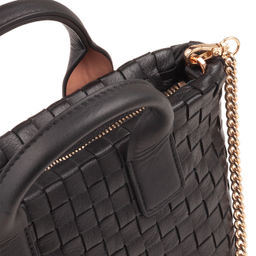 Итальянская миниатюрная женская сумочка DuDu Bags серии Ibiza | черно-розовый - Dudubags фото 5