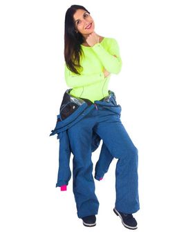 Комбинезон B-8691 Джинсовый