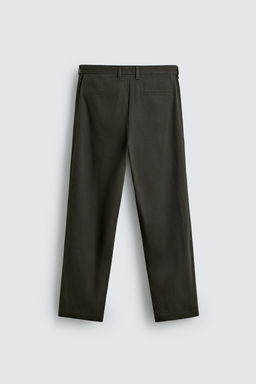 REGULAR FIT PLEATED TROUSERS - Zara фото 7