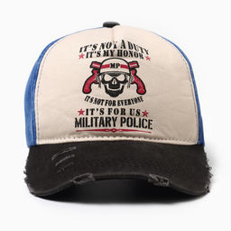 Кепка мужская MINAKU It's not a duty, размер 56-58, 100% хлопок, синяя