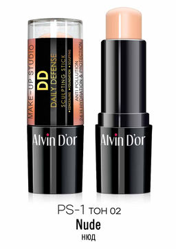 Alvin Dor PS-1 Корректор-стик DD 3х1daily defence тон 02 нюд 9гр