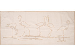 6с102.511ж2 Контур-фламинго (лен3) Полотенце махровое 67х150см