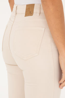 Джинсы Slim Flare Cropped Fit бежевые