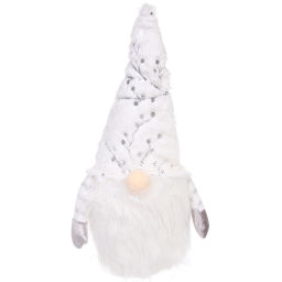 Сувенир новогодний "Лесовичок - Затейник" 41*13 см, Золото (с подсветкой)