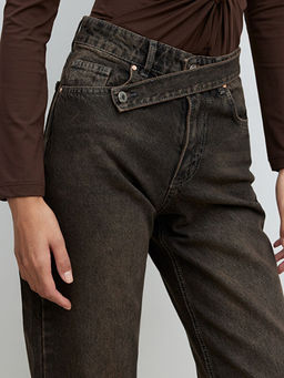 Wideleg Kad?n Jean Pantolon