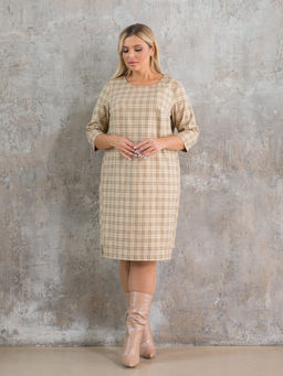 Платье 1356 голубая клетка - Novita фото 10