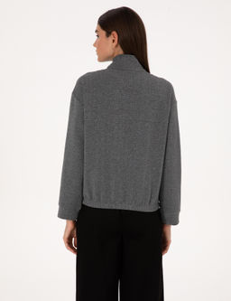 Gri Oversize Sweatshirt - Pierre cardin фото 5