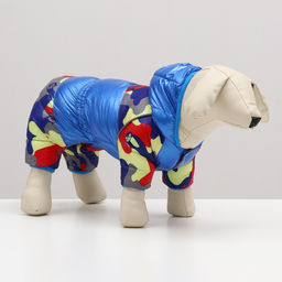 Комбинезон Волна с утяжкой, размер 10 (ДС 21 см, ОГ 34 см, ОШ 24 см), синий