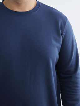 B?y?k Beden Bisiklet Yaka Erkek Sweatshirt