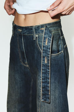 TRF OVERSIZE MID-WAIST JEANS - Zara фото 11