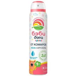 ДЭТА БЭБИ детский AQUA аэрозоль от комаров 2в1 (с 1 года) 100мл