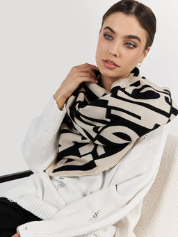 в составе ШЕРСТЬ  и КАШЕМИР Большой, мягкий, теплый  двусторонний палантин - Tantino фото 7