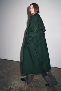 OVERSIDE WATER REPELLENT TRENCH COAT ZW COLLECTION - Zara фото 9
