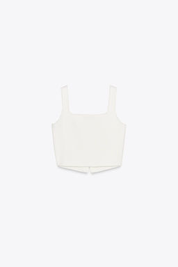 PLAIN KNIT CROP TOP - Zara фото 6