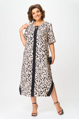 Платье Michel Chic 2168 бежевый, черный