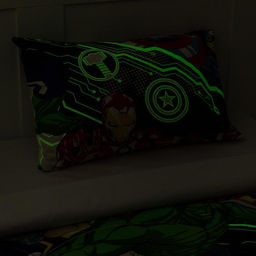 Постельное бельё 1,5 сп Neon Series, Мстители, 143*215 см, 150*214 см, 50*70 см -1 шт, светится в темноте - Marvel фото 3