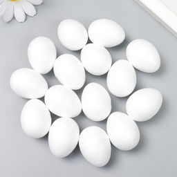 Пенопластовые заготовки для творчества «Эллипсы. Яйца» набор 15 шт., 3.5 см