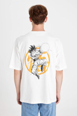 Широкая футболка с круглым вырезом и короткими рукавами Dragon Ball Oversize - Defacto фото 6