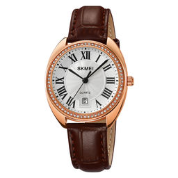 Часы наручные Skmei женские кварцевые 2183rose-gold-brown