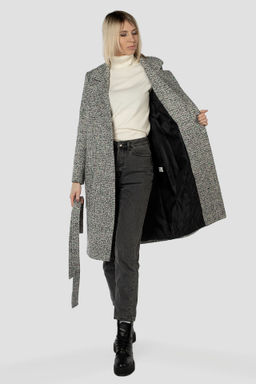 01-07208 Пальто женское демисезонное(пояс) - El podio фото 2