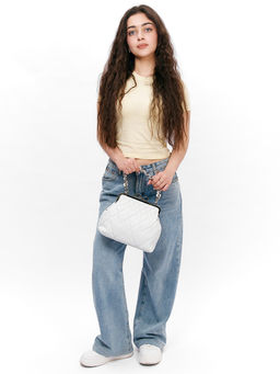 LACCOMA сумка Ева-Л815-белый эко кожа хлопок  фото 8