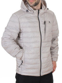 88045 GRAY/BEIGE Куртка мужская демисезонная (100 гр. холлофайбер)