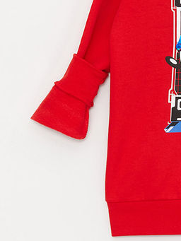 Sonic Bask?l? ?ift Y?nl? Payetli Erkek ?ocuk Hoodie - Waikiki фото 3