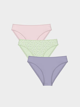 ?i?ekli Bikini K?lot 3l?
