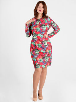 Платье АНАСТАСИЯ Мак с розами - Almond фото 2