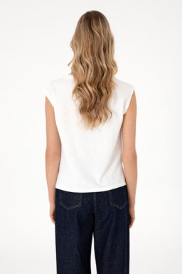 Kad_n Ekru Ti__rt Sepette S_rpriz _ndirim - U.s. polo assn фото 5