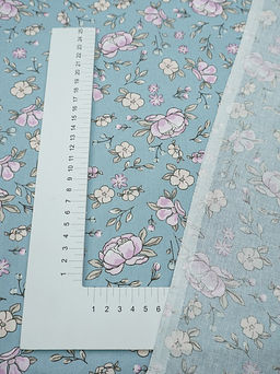 Перкаль "Утренний цвет" цв.серо-голубой, ш.1.5м, хлопок-100%, 100гр/м.кв