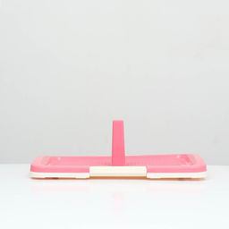 Туалет для собак с сеткой и столбиком 47 х 34 х 5,5 см, розовый