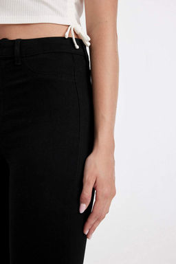 Джинсовые брюки длиной до щиколотки с высокой талией - Defacto фото 4