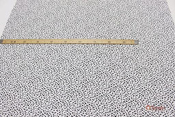 Импорт.хлопок Жатка Цветочная легкость (черные цветочки), СОРТ2, ш.1.30м, хлопок-100%, 80гр/м.кв - Купава фото 5