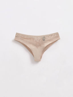 CONTE GRAFIC LACE LBR 1984 Трусы женские light almond