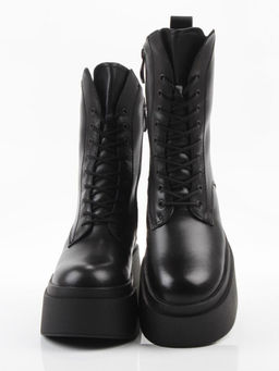 04-PAT225-1Z BLACK Ботинки зимние женские (натуральная кожа, 100% шерсть)