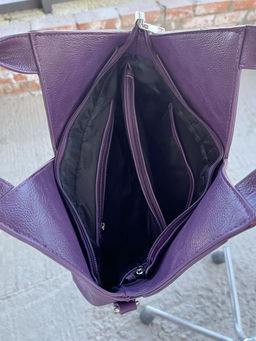 Женская сумка из эко кожи 0025 Фиолетовый - Sergio valentini фото 7