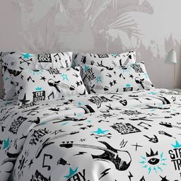 Наволочка 30х30см STAY TRUE - оставайся верным, с клапаном-запахом, перкаль 115г/м2, хлопок 100%, упаковка ПП 22х30см, Домашняя мода (Россия)