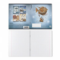 Цена за 5 шт. Тетрадь общая ученическая с пластиковой обложкой на скобе ErichKrause Волшебное путешествие, А5+, 48 листов, клетка_MIX-PACK фото 8