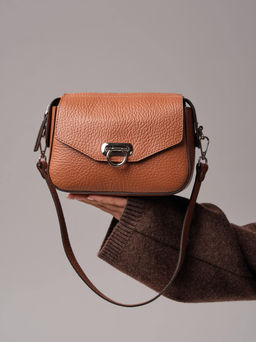 Женская сумка кросс-боди Azaro 3684 коричневый камень соло