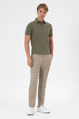 Erkek Koyu Haki Kanvas Pantolon 1 Alana 1 Bedava